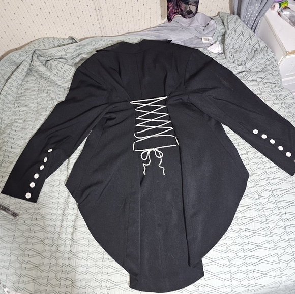 Tux style jacket with tails. Angel Secret size XXXL fully lined - Picture 3 of 7